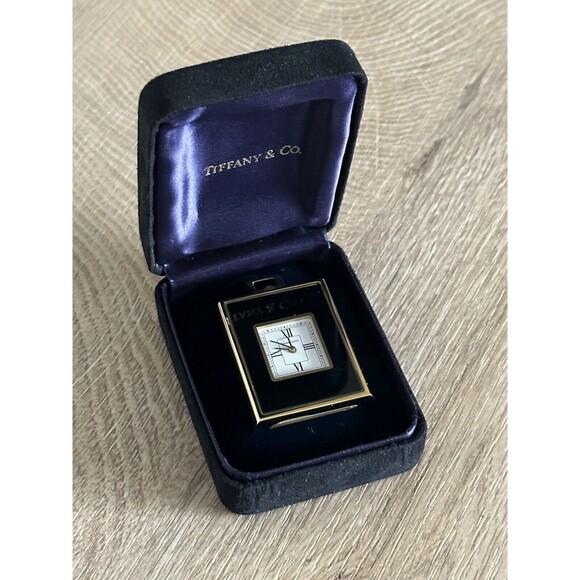 Vintage Tiffany & Co. Swiss Made Travel Clock - Picture 1 of 8